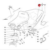 Aufkleber Ducati 998 Final Edition italienische Flagge links