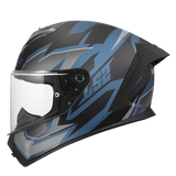 Helm RAPID III XTREM MATT BLACK BLUE PETROL