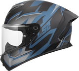 Helm RAPID III XTREM MATT BLACK BLUE PETROL