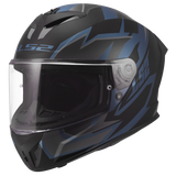 Helm RAPID III XTREM MATT BLACK BLUE PETROL