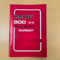 Fahrerhandbuch Ducati 900 SD Darmah englisch
